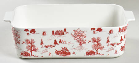 Red Village Rectangular Baker No Lid