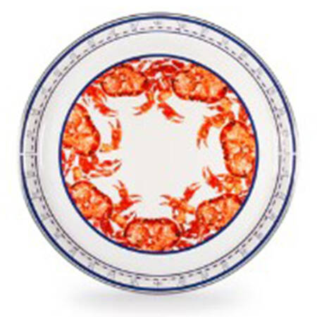 Crab House Enamelware 15" Round Tray