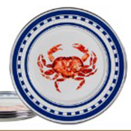 Crab House Enamelware Individual Sandwich Plate