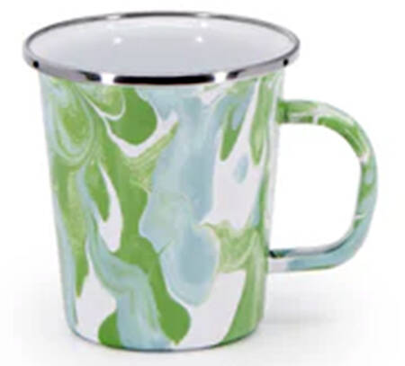 Modern Monet Enamelware Latte Mug