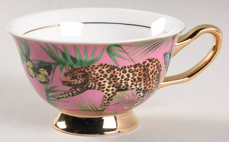 Pink Palm Butterfly Flat Cup