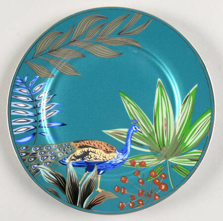 Blue Palm Jungle Salad Plate