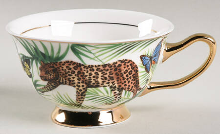 Blue Palm Jungle Flat Cup