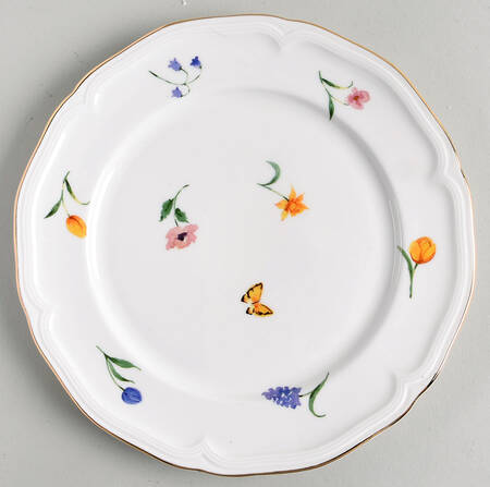 Butterfly Tulip Baroque Salad Plate