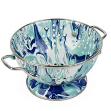 Lagoon Enamelware 1 Quart Metal Colander