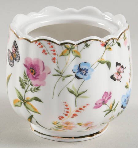 Butterfly Garden Sugar Bowl No Lid