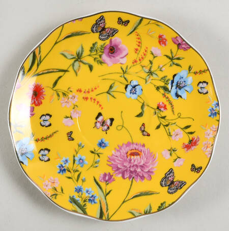 Butterfly Garden Footed Cup