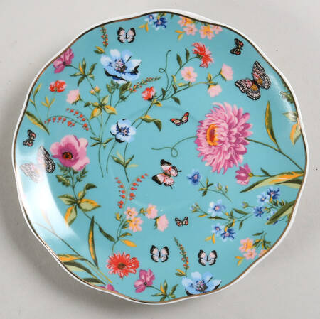 Butterfly Garden Saucer for Footed Cup