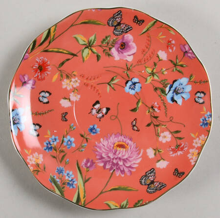 Butterfly Garden Saucer for Footed Cup