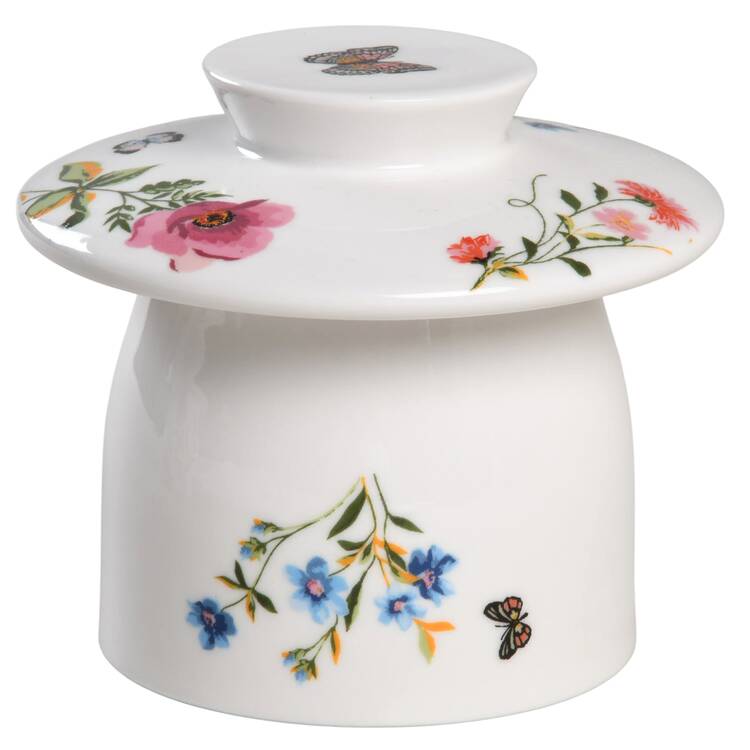 Butterfly Garden Lid for Butter Crock