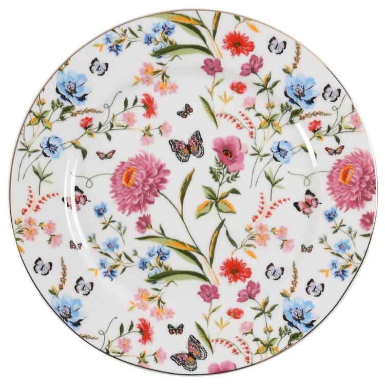 Butterfly Garden Salad Plate
