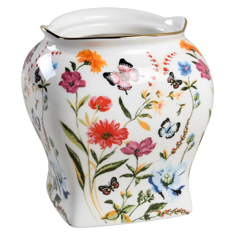 Butterfly Garden Medium Canister No Lid
