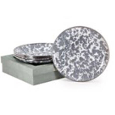 Grey Swirl Enamelware Appetizer Plate