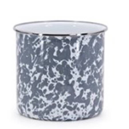 Grey Swirl Enamelware Utensil Holder