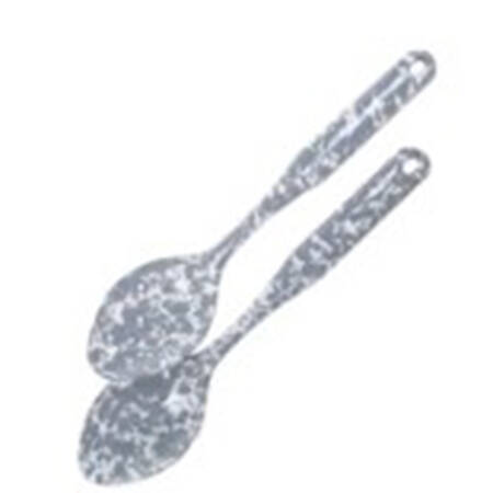 Grey Swirl Enamelware Tablespoon (Serving Spoon)