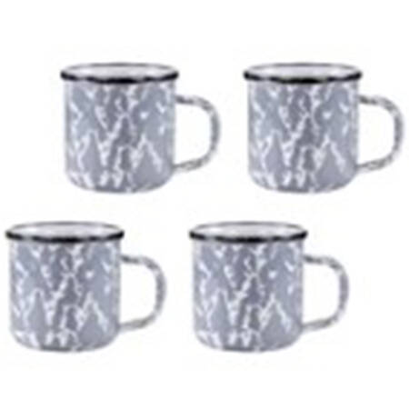 Grey Swirl Enamelware Mug