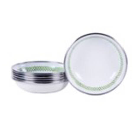 Green Scallop Enamelware Individual Tasting Bowl