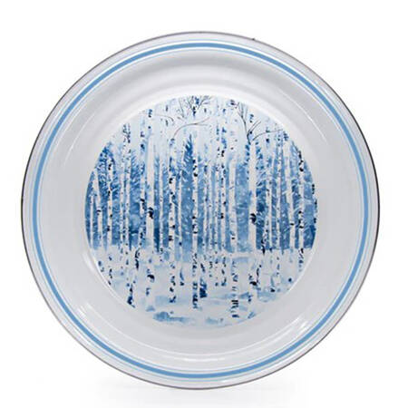 Aspen Grove Enamelware 20" Round Tray