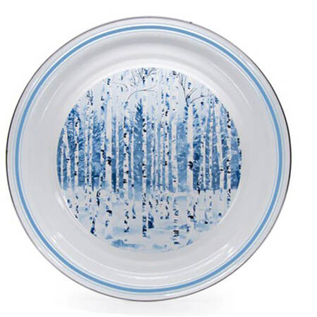 Aspen Grove Enamelware 14" Round Serving Bowl