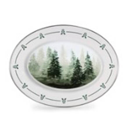 Forest Glen Enamelware 12" Oval Serving Platter