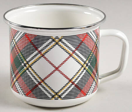 Highland Plaid Enamelware Grandmug