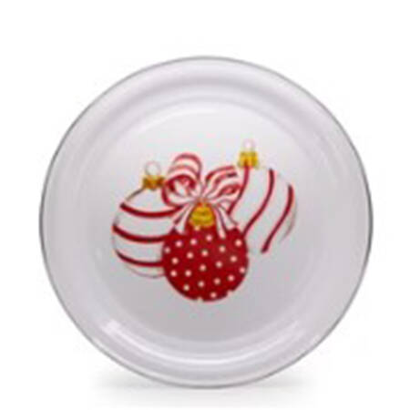 Ornaments Enamelware 20" Round Tray