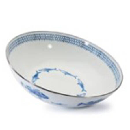 Fish Camp Enamelware 14" Round Serving Bowl