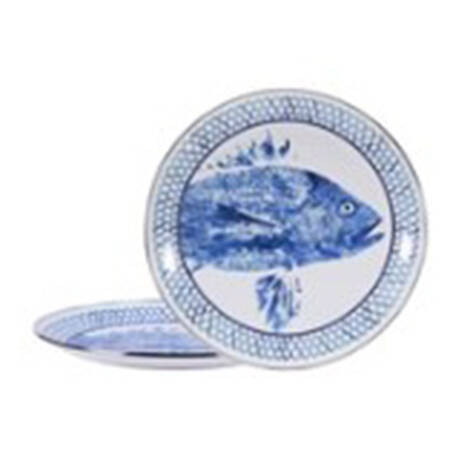 Fish Camp Enamelware Service Plate (Charger)