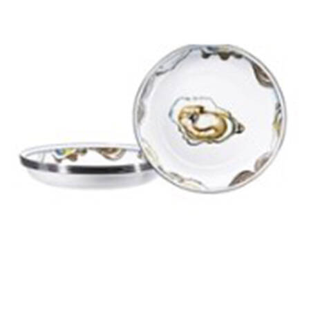 Oyster Enamelware 10" Individual Pasta Bowl