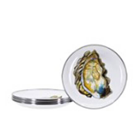 Oyster Enamelware Appetizer Plate