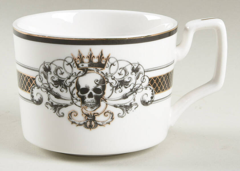 Lattice Skull with Crown Flat Cup