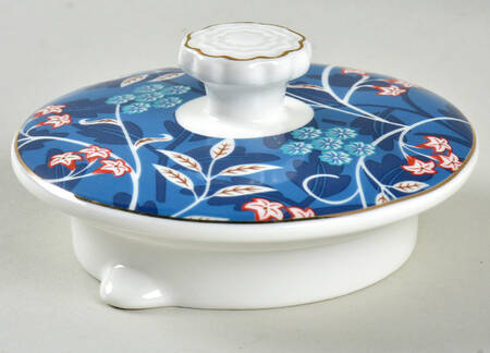 Blue Morris Lid For Tea For 1 Teapot
