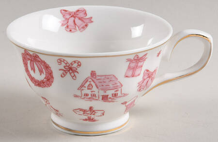 Pink Bow Footed Cup