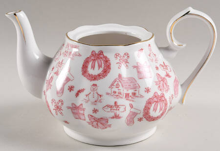 Pink Bow Teapot No Lid