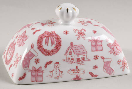 Pink Bow Lid for 1/4 Lb Butter