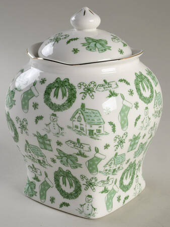 Pink Bow 7" Storage Jar & Lid