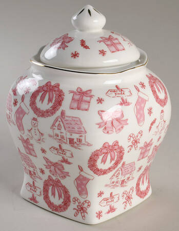 Pink Bow 6" Storage Jar & Lid
