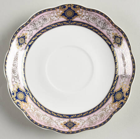 Pink Blue Diamond Saucer