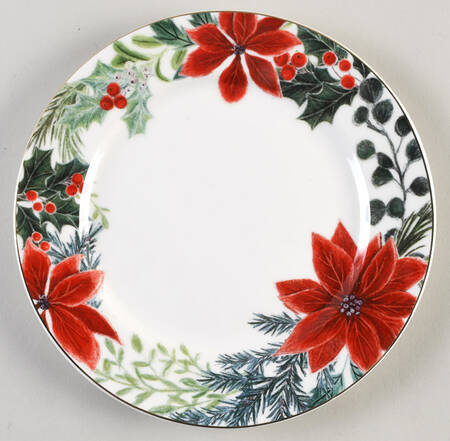 Poinsettia Salad Plate
