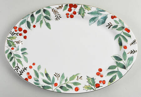 Gold Greeny 14" Oval Serving Platter