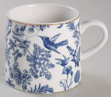 Blue White Bird Mug