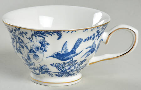 Blue White Bird Footed Cup