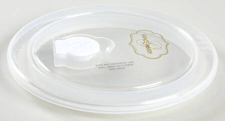 Blue White Bird 6" Storage Ceramic Bowl Plastic Lid