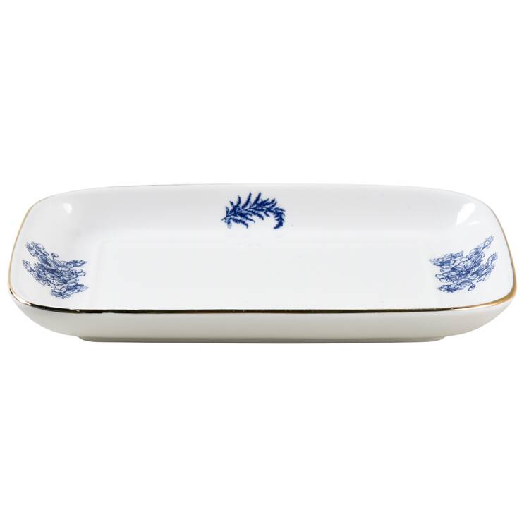 Blue White Bird 1/4 Lb Butter No Lid
