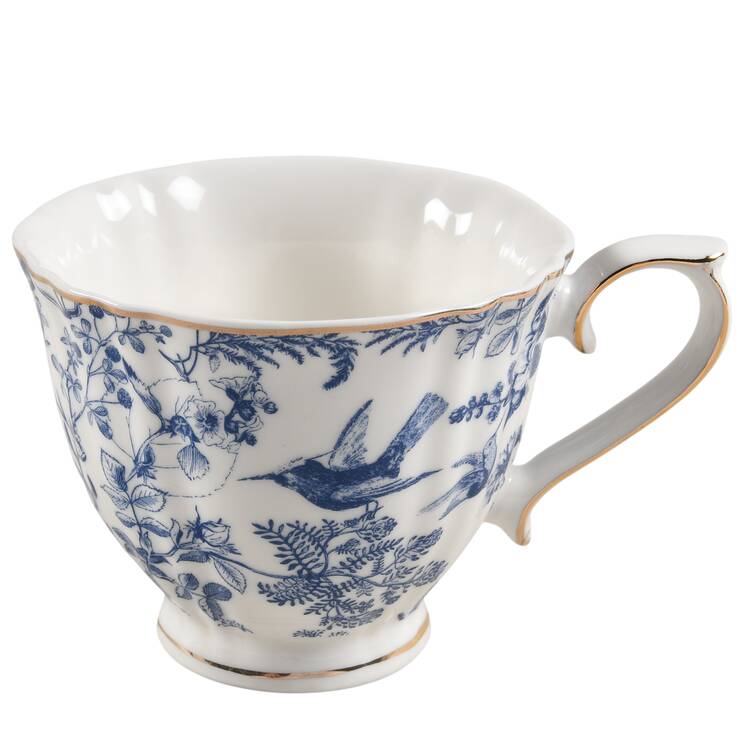Blue White Bird Jumbo Cup