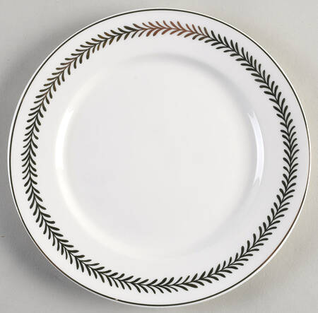 White Gold Laurel Salad Plate
