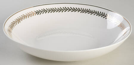White Gold Laurel Individual Dinner Bowl