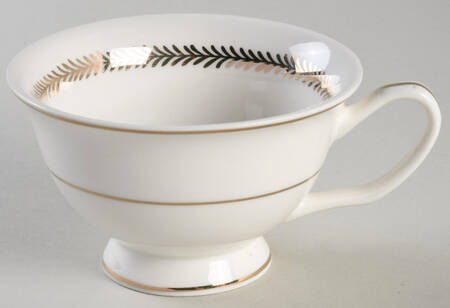 White Gold Laurel Flat Cup