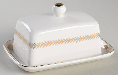 White Gold Laurel 1/4 Lb Covered Butter