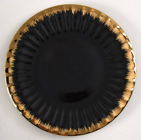 Gold Brush Salad Plate